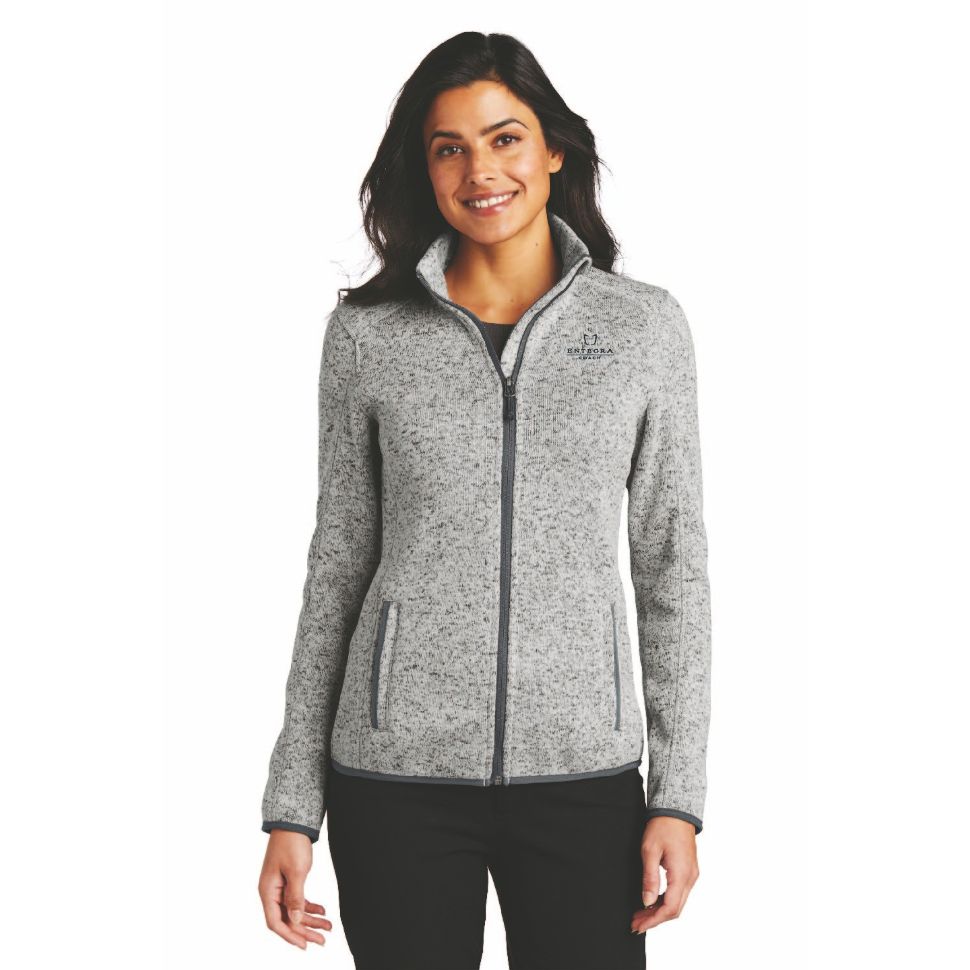 Port Authority® Ladies Sweater Fleece Jacket