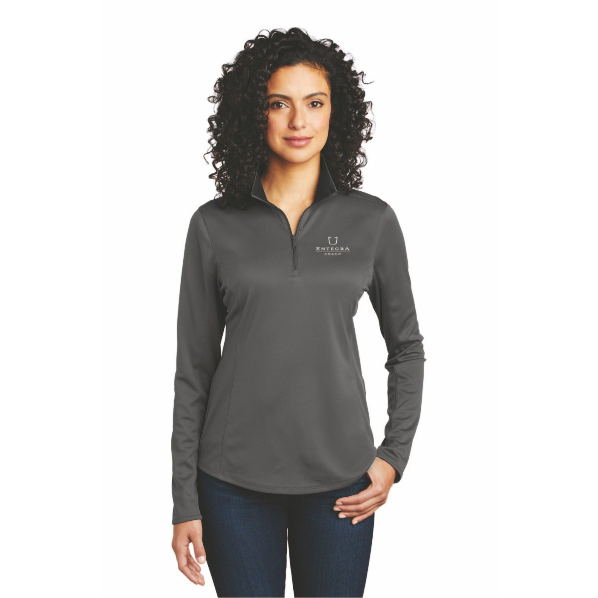 Port Authority® Ladies' Silk Touch™ Performance 1/4-Zip Shirt