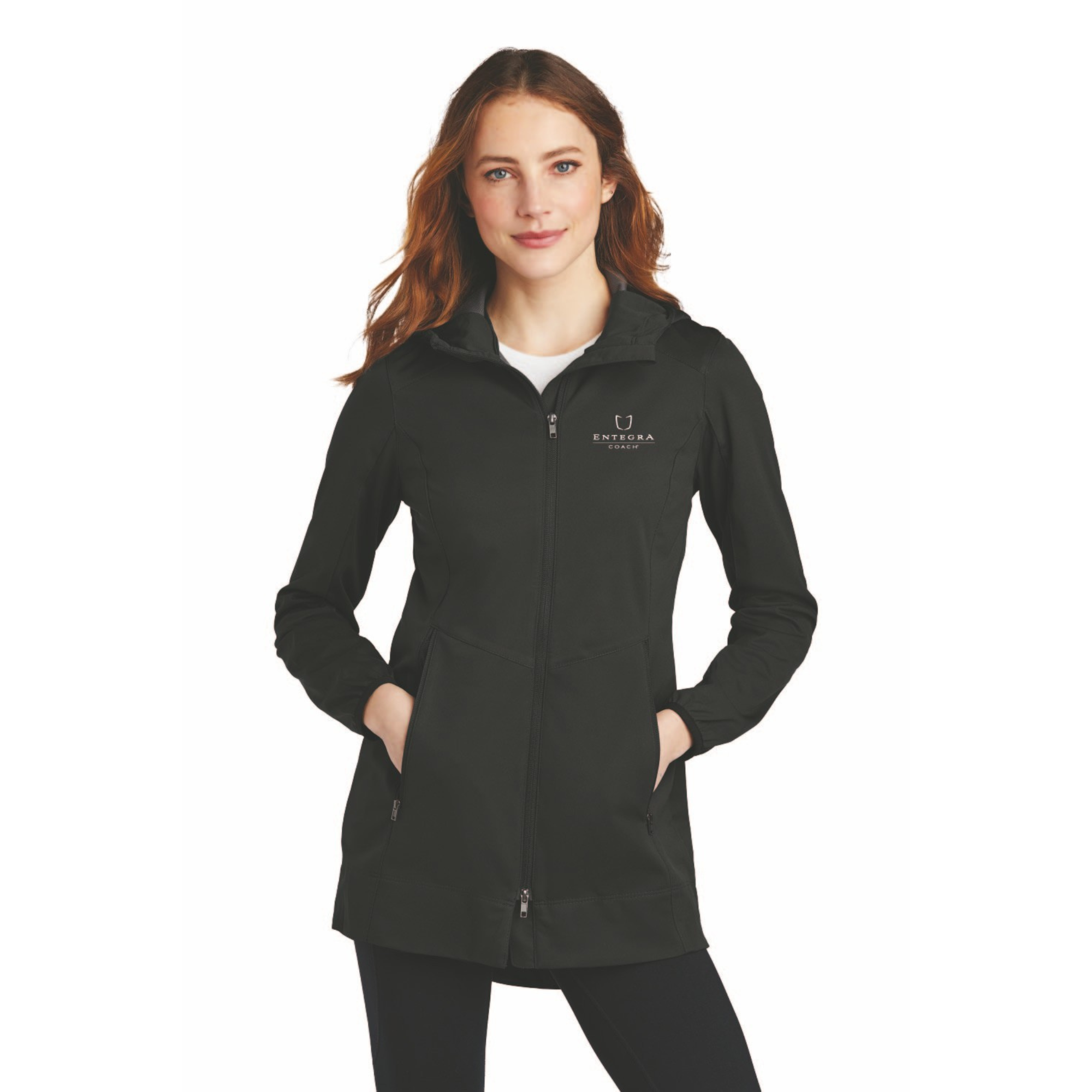 Port Authority® Ladies' Active Hooded Soft Shell Jacket
