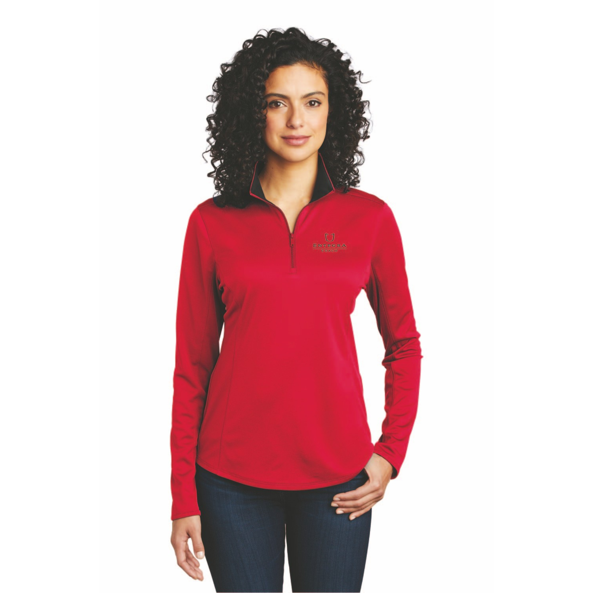 Port Authority® Ladies' Silk Touch™ Performance 1/4-Zip Shirt